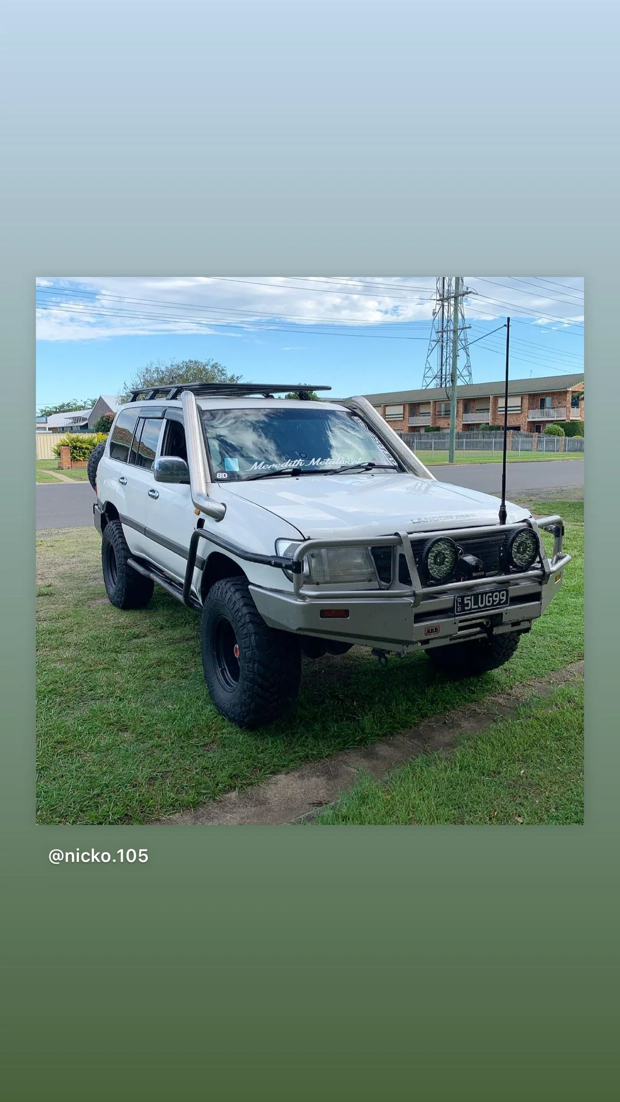 Toyota Landcruiser (1998-2006) 100/105 Series 4" Stainless Steel Snorkel Kit - Meredith Metalworks - Image 2