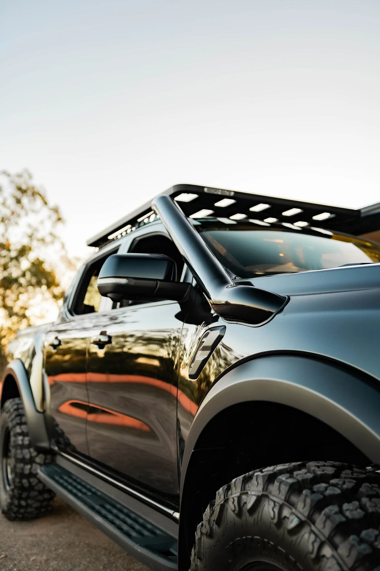 Ford Ranger (2022-2025) Next Gen RAPTOR 4" Stainless Steel Snorkel Kit - Meredith Metalworks