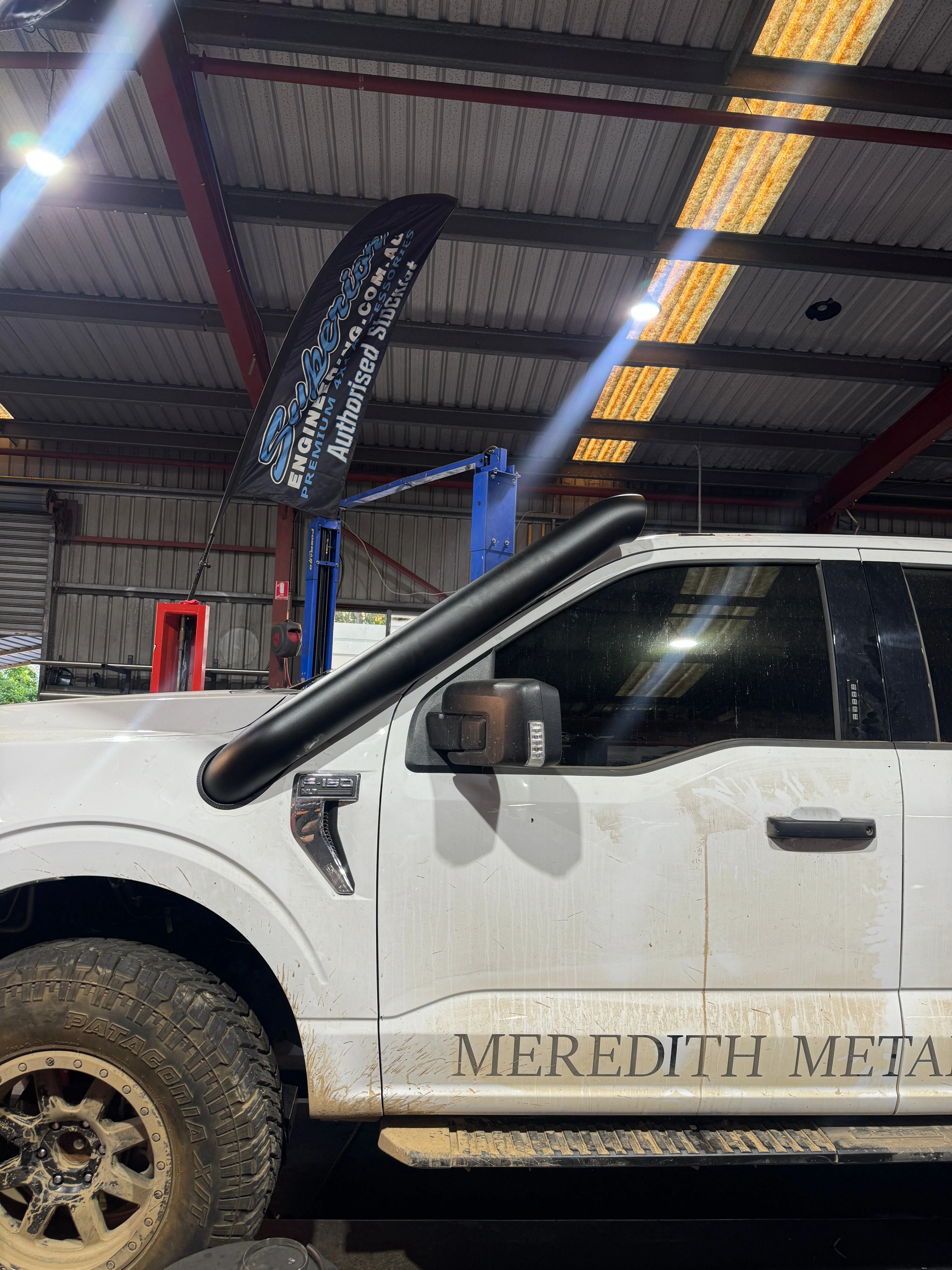 Ford F-150 (2023-2025) 5" Ford F-150 (2023MY) Stainless Steel Snorkel Kit - Meredith Metalworks