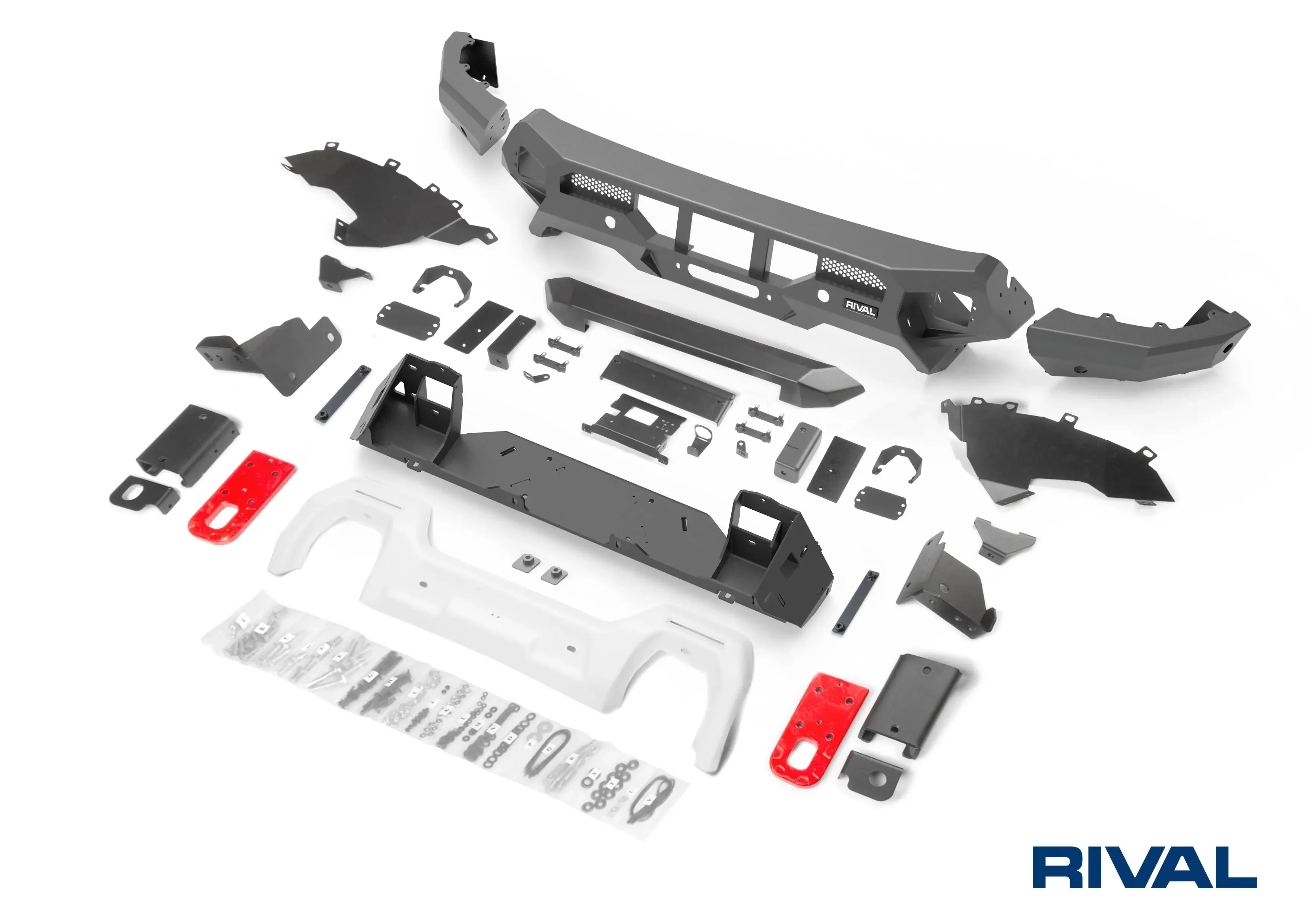 Ford Ranger (2022-2025) RAPTOR Aluminum Front Bar includes RIVAL LED FOG lights (Set of 2) - Image 6