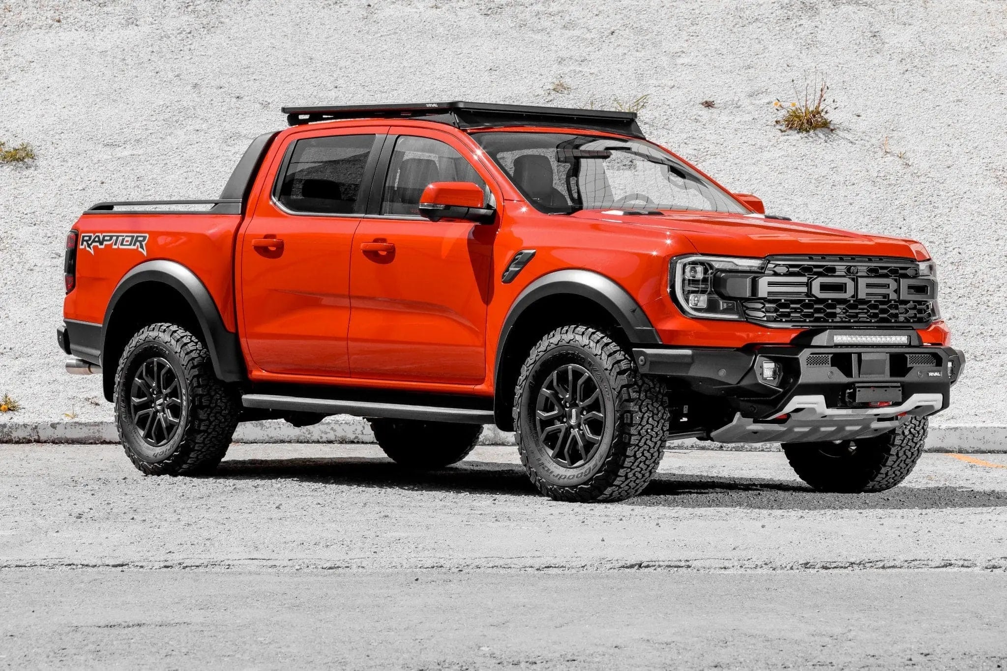 Ford Ranger (2022-2025) RAPTOR Aluminum Front Bar includes RIVAL LED FOG lights (Set of 2) - Image 7