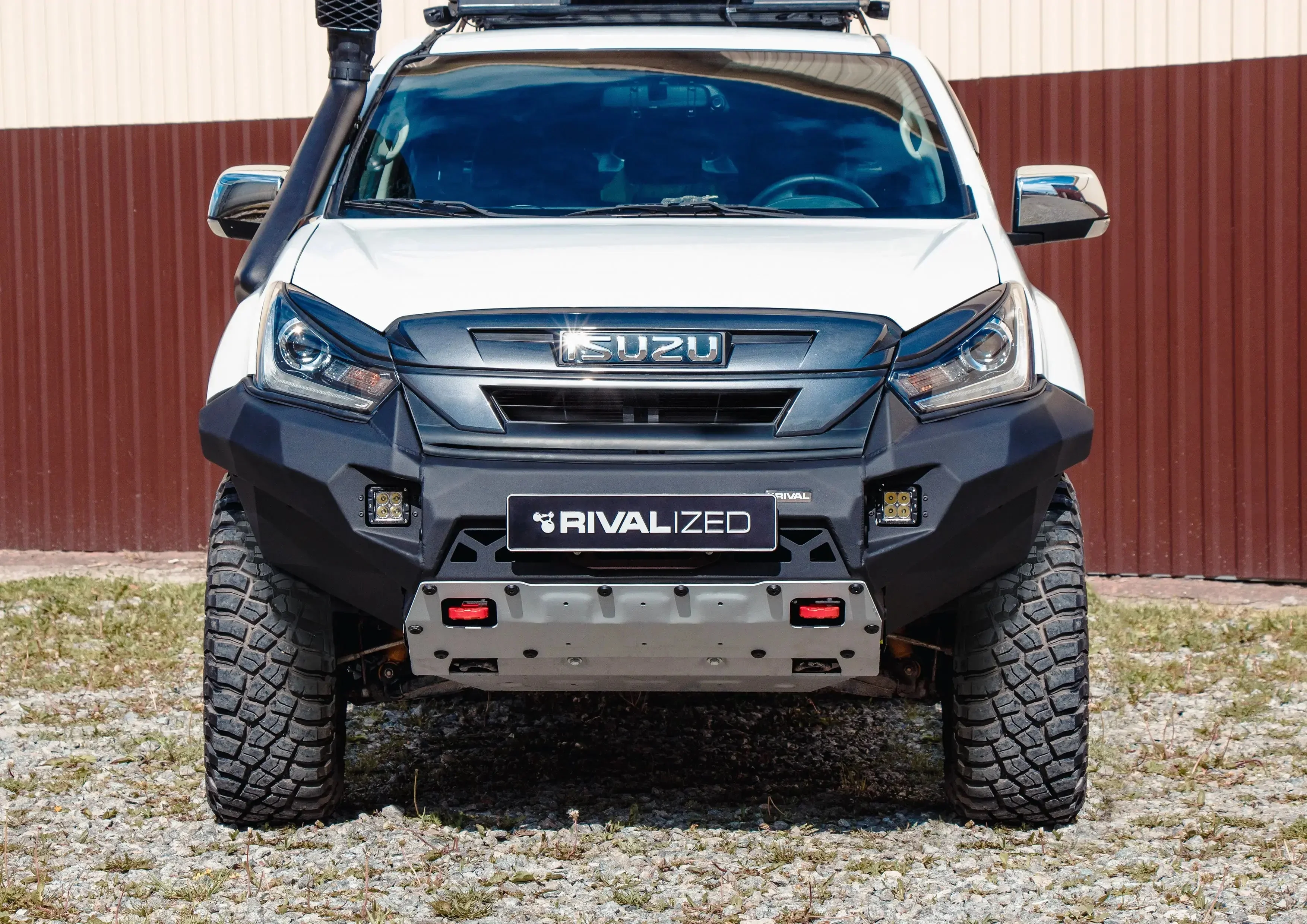 Isuzu D-Max (2017-2019) Aluminum Front Bar - , includes RIVAL FOG lights (Set of 2) - Image 5