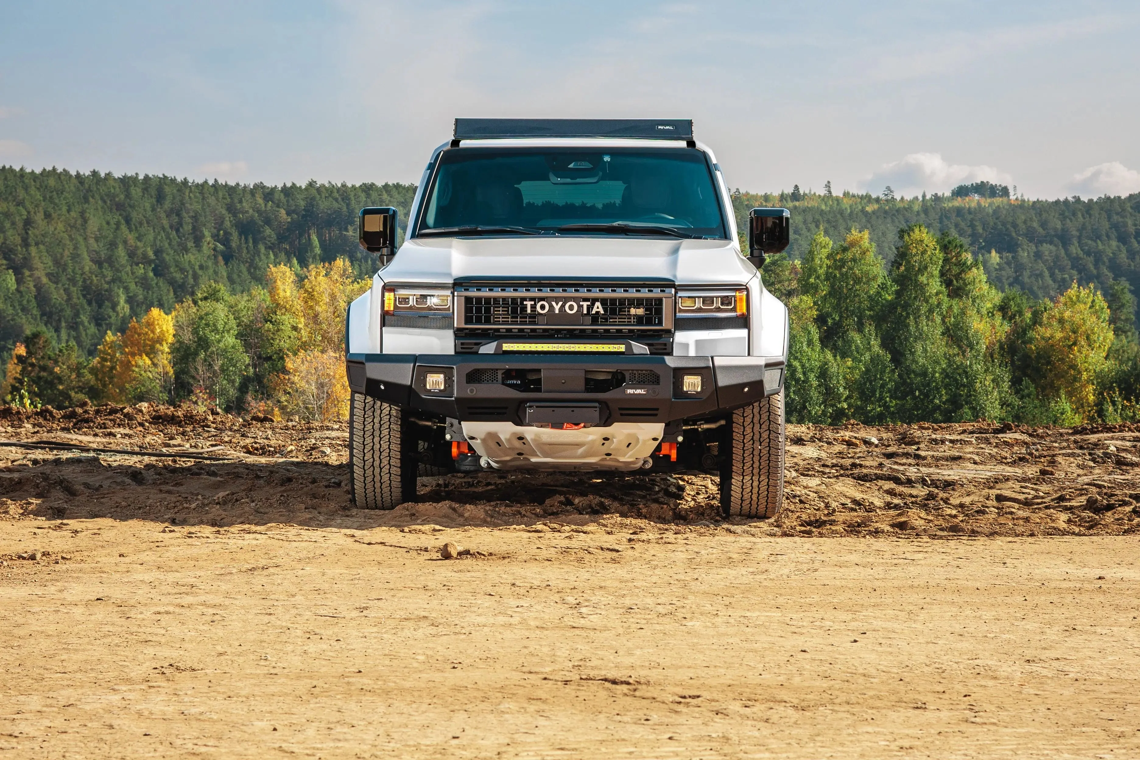 Toyota Prado (2024-2030) 250 Series Aluminum Front Bar with RIVAL LED Fog Lights (Set of 2) - Image 3