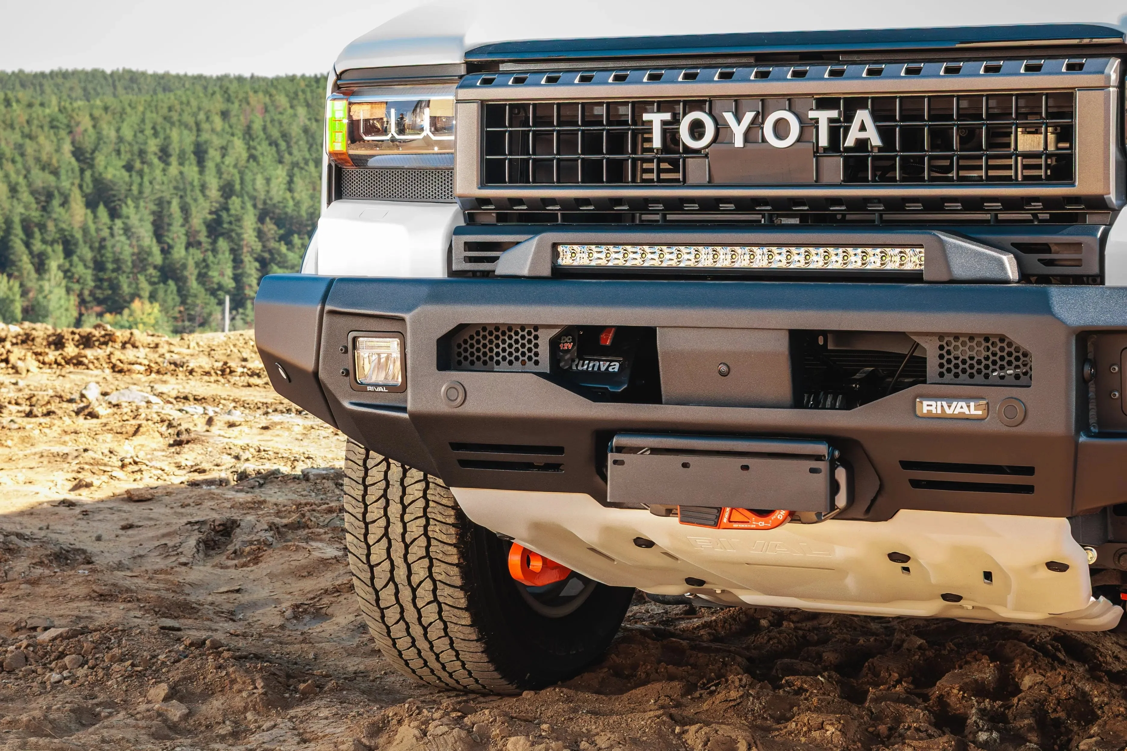 Toyota Prado (2024-2030) 250 Series Aluminum Front Bar with RIVAL LED Fog Lights (Set of 2) - Image 5