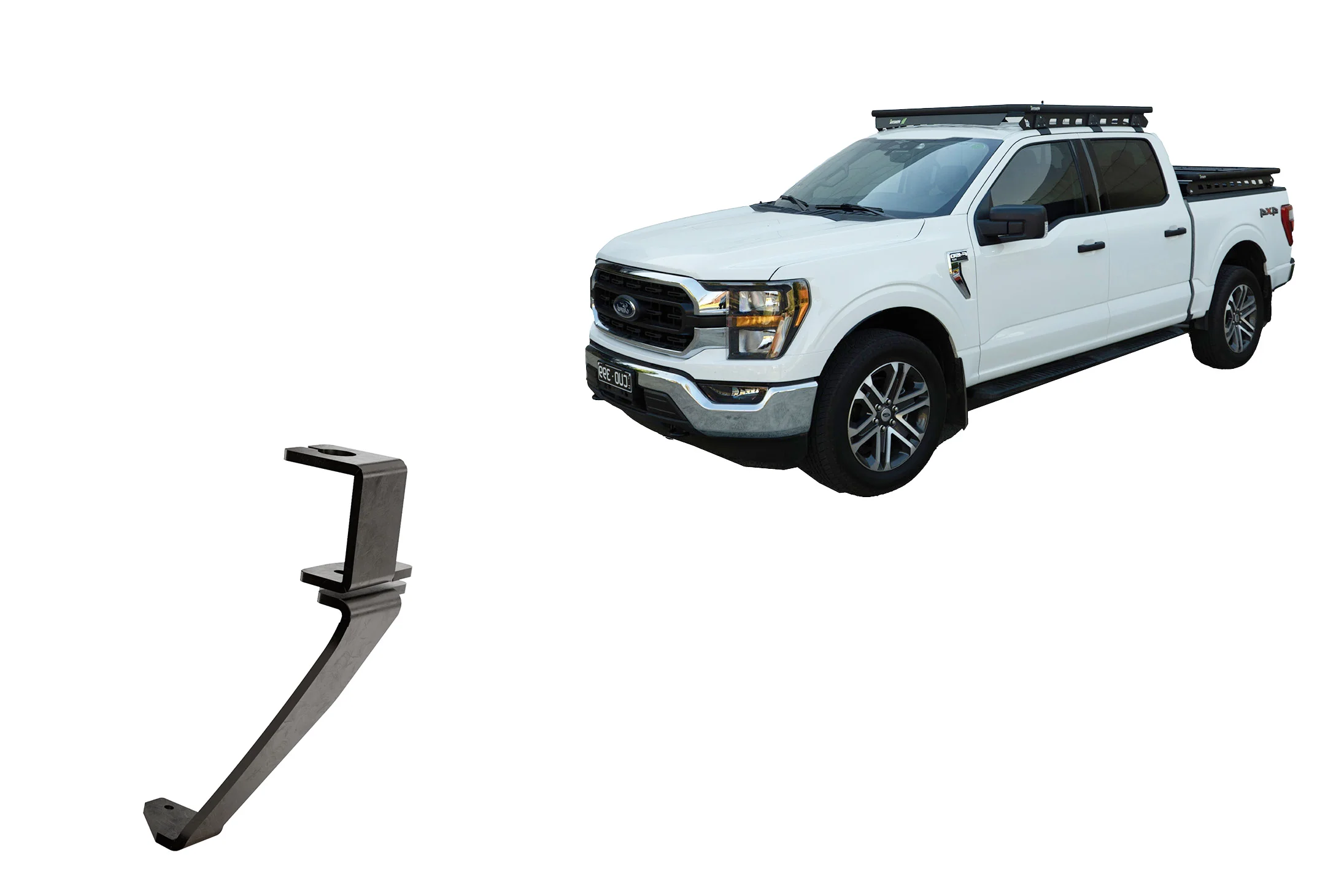 Adventure Accessory Ford F150 Bonnet Hinge Aerial Mount Wedgetail
