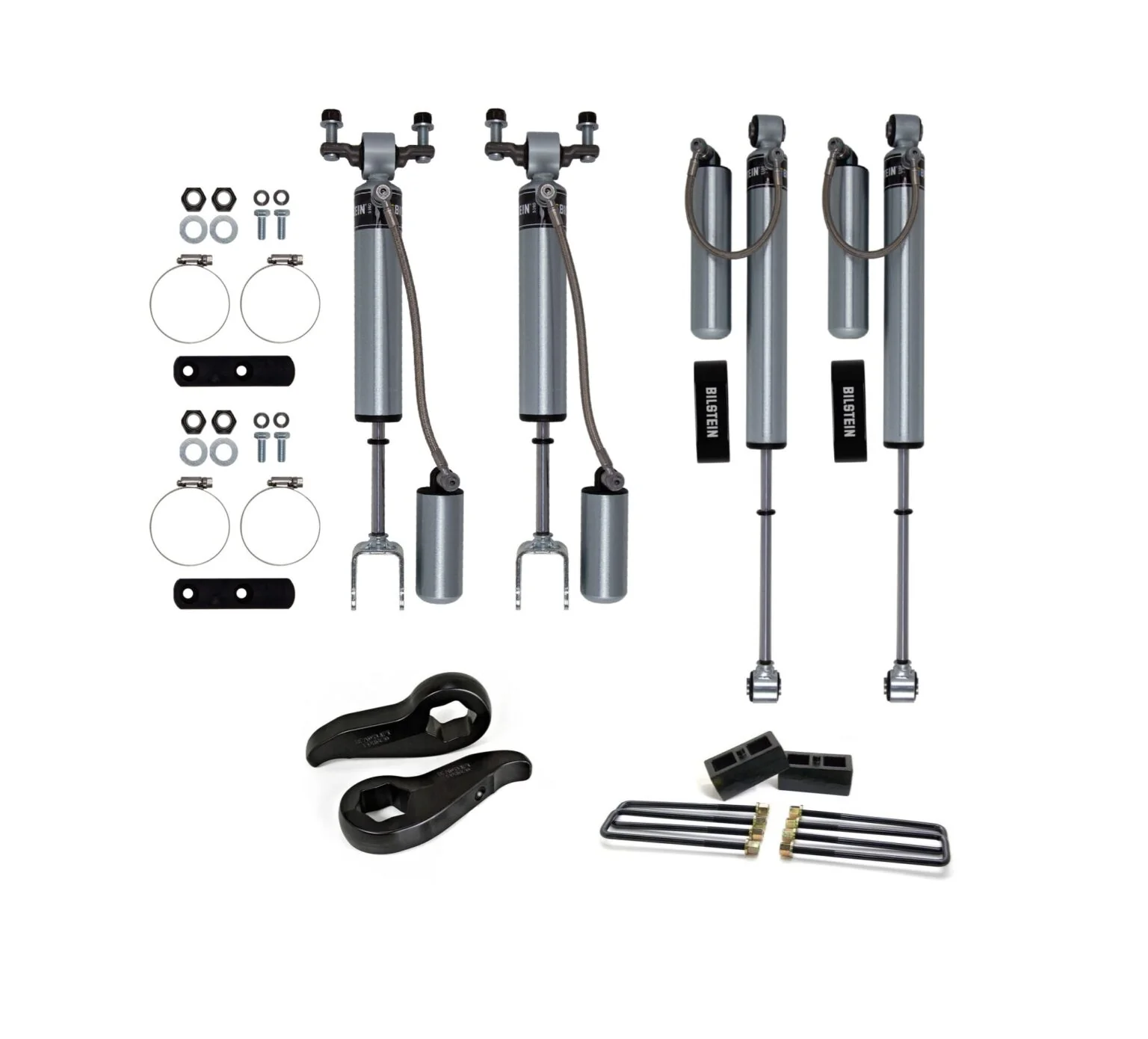 Chevrolet Silverado 2500HD (2019-2025) 2″ Lift Kit ReadyLIFT and Bilstein B5160 Remote Res Shocks