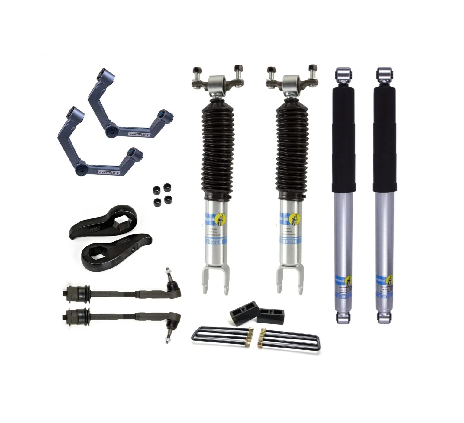 Chevrolet Silverado 2500HD (2019-2025) 3″FR / 2″RR Lift Kit ReadyLIFT and Bilstein B5100 Shocks
