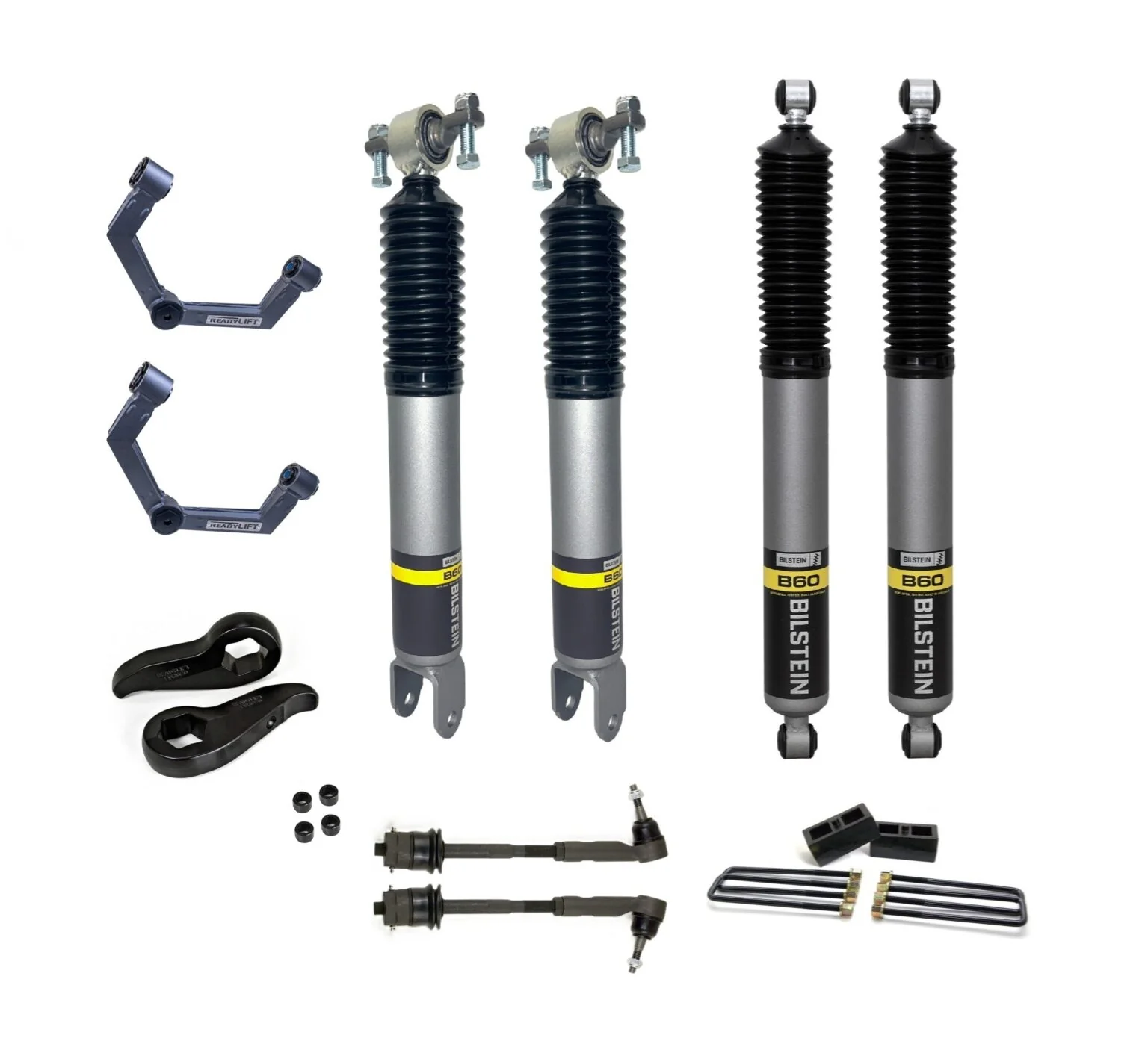 Chevrolet Silverado 2500HD (2019-2025) 3″FR / 2″RR Lift Kit ReadyLIFT and Bilstein B60 Shocks