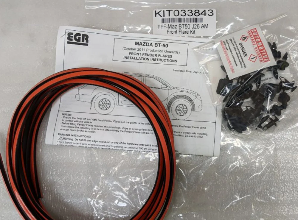 Mazda BT-50 (2011-2015) EGR AUTO EGR Fender Flares Fitting Kit - Mazda BT-50 (2011-17) - Image 2