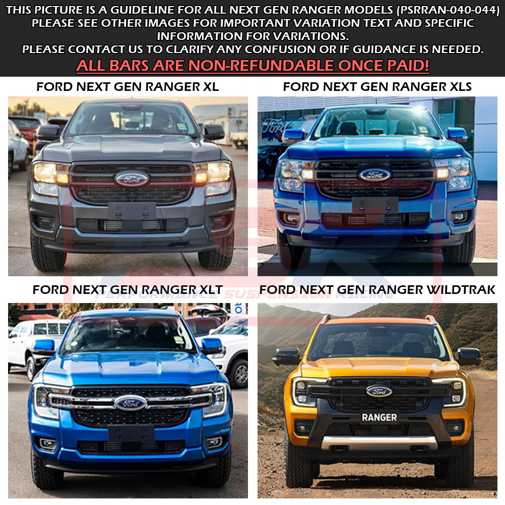 Ford RANGER (05/2022 - ON) NEXT GEN Ambush Sheet Metal Hoop Bullbar - Image 2