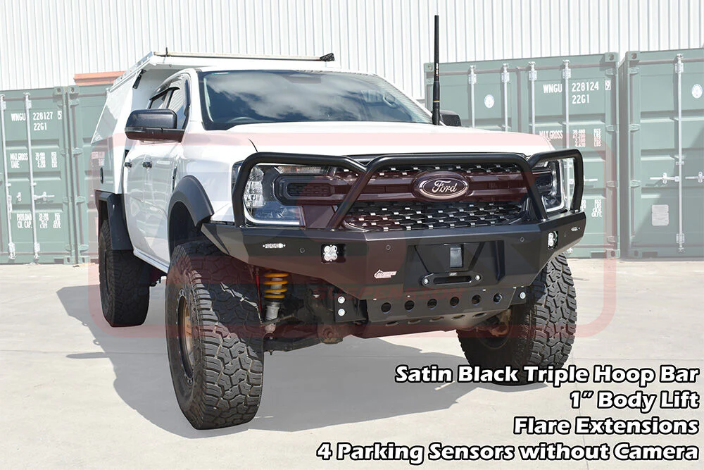 Ford RANGER (05/2022 - ON) NEXT GEN Ambush Triple Hoop Bullbar - Image 3