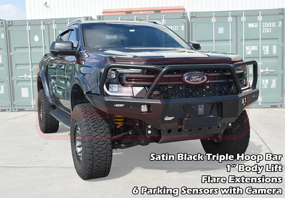 Ford RANGER (05/2022 - ON) NEXT GEN Ambush Triple Hoop Bullbar - Image 4