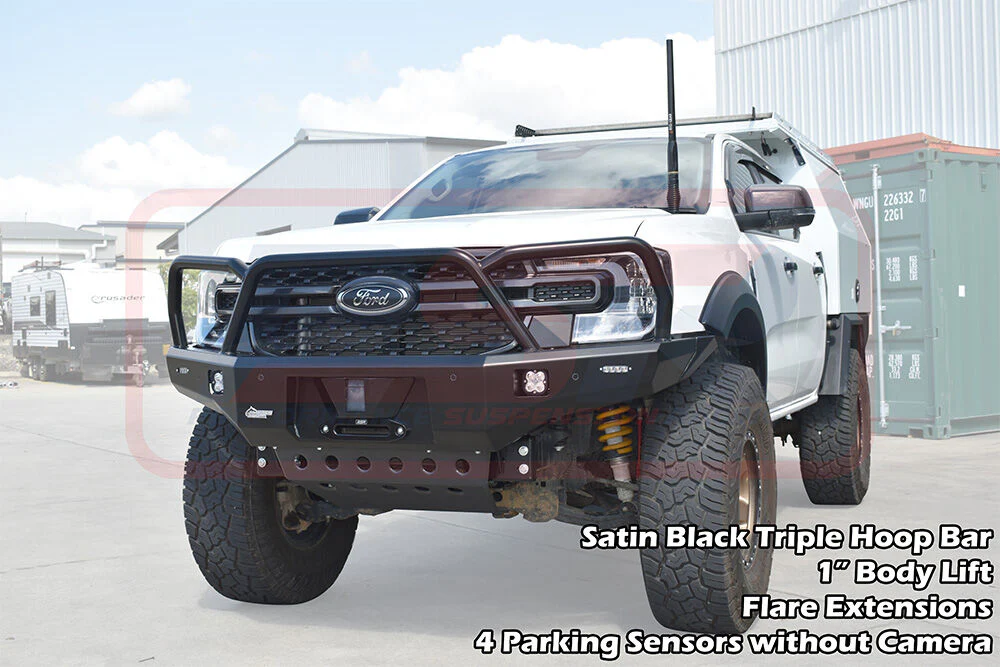 Ford RANGER (05/2022 - ON) NEXT GEN Ambush Triple Hoop Bullbar - Image 5