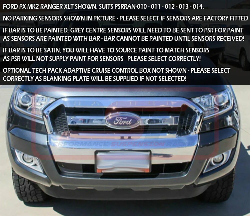 Ford RANGER (10/2011 - 7/2018) PX MK1 - PX MK2 PX MK2 8/2015-7/2018 Ambush Low Single Hoop Bullbar - Image 14