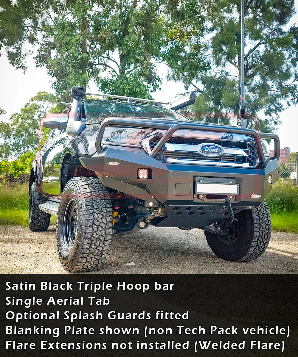 Ford RANGER (10/2011 - 7/2018) PX MK1 - PX MK2 PX MK2 8/2015-7/2018 Ambush Triple Hoop Bullbar