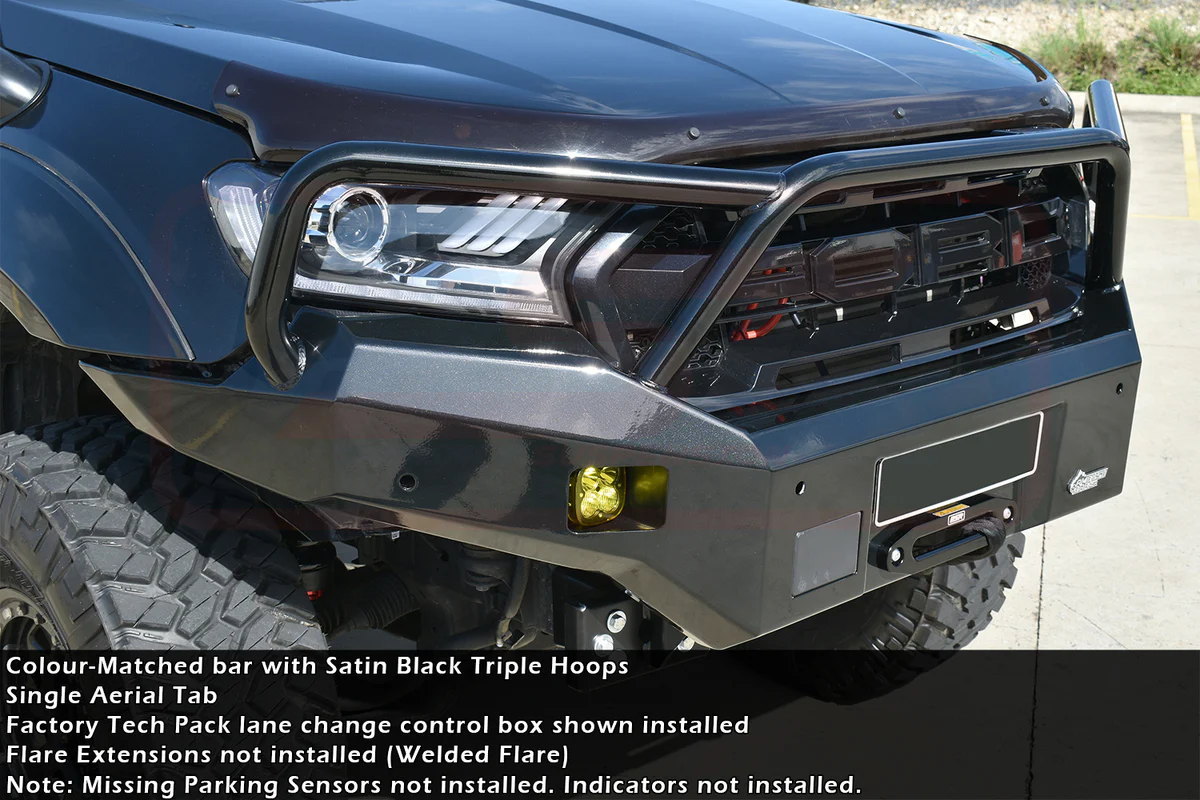 Ford RANGER (10/2011 - 7/2018) PX MK1 - PX MK2 PX MK2 8/2015-7/2018 Ambush Triple Hoop Bullbar - Image 4