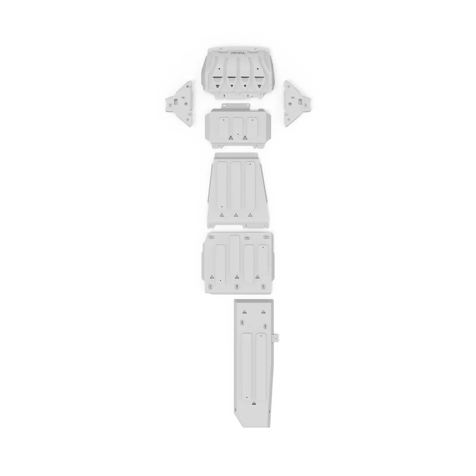 Ford Ranger (2012–2022) Set of 6 Aluminum Bash Plates Ford Ranger PX1/PX2/PX3