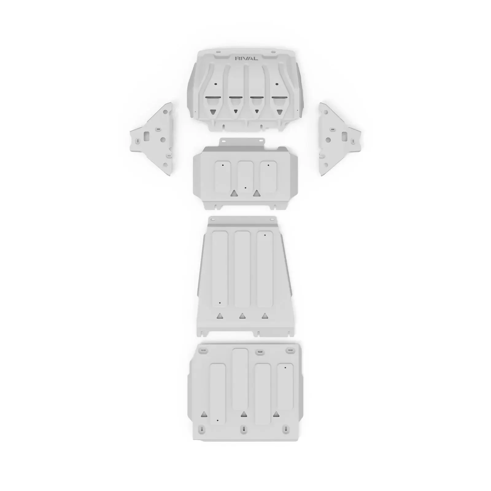 Set of 5 Aluminum Bash Plates Ford Ranger PX1/PX2/PX3 (2012–2022)
