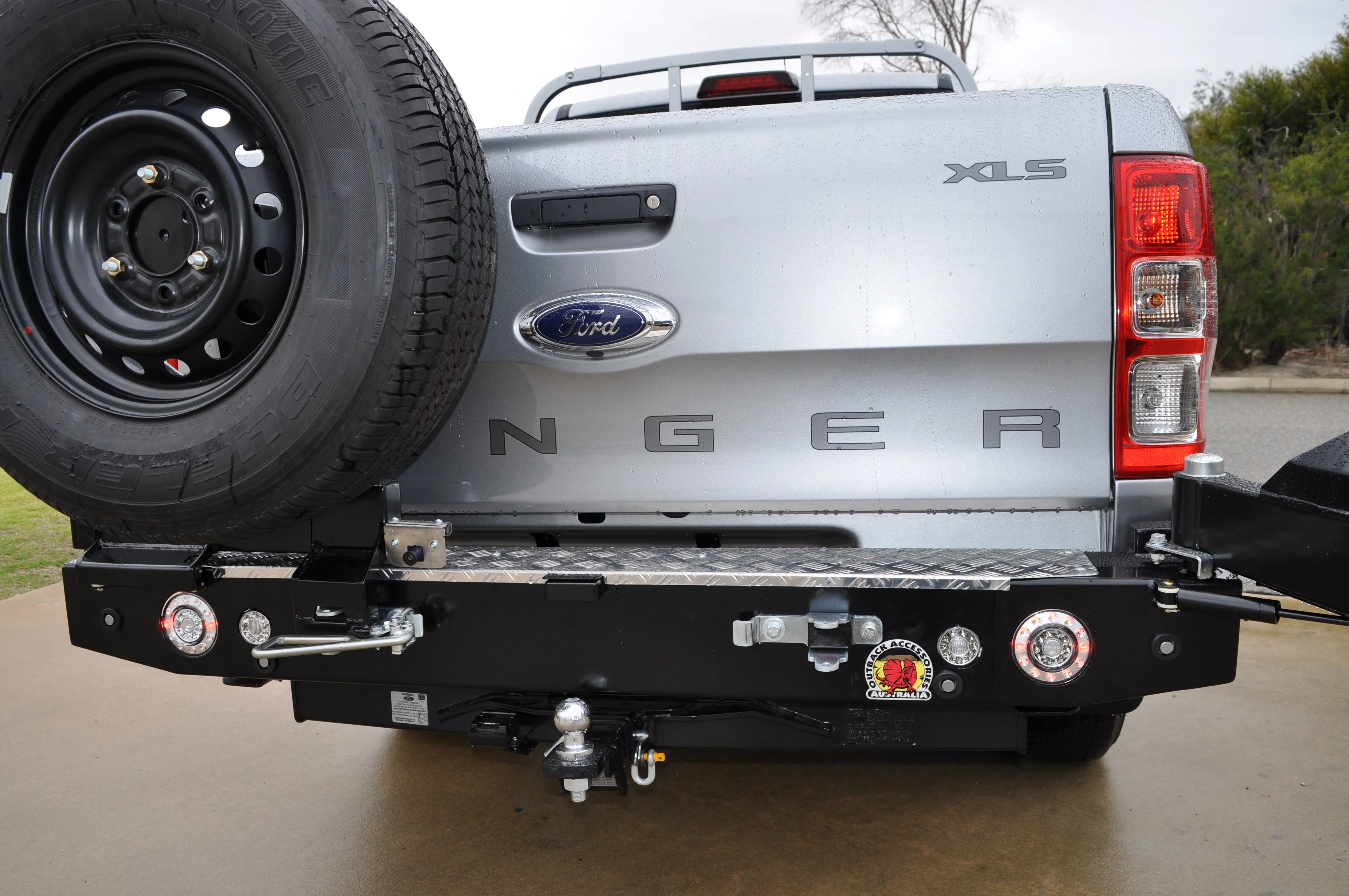 Ford Ranger (2015-2018) PX2 With Rear Sensors Outback Accessories Rear Bar (SKU: TWCFR2-S) - Image 4