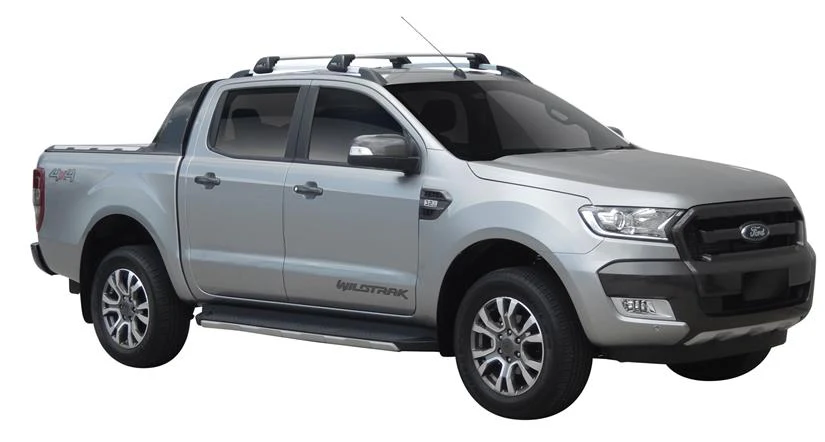 Ford Ranger (2015-2022) Wildtrak 4 Door Ute 2015 - Jun 2022 (Raised Rails) Aero FlushBar Yakima Roof Rack