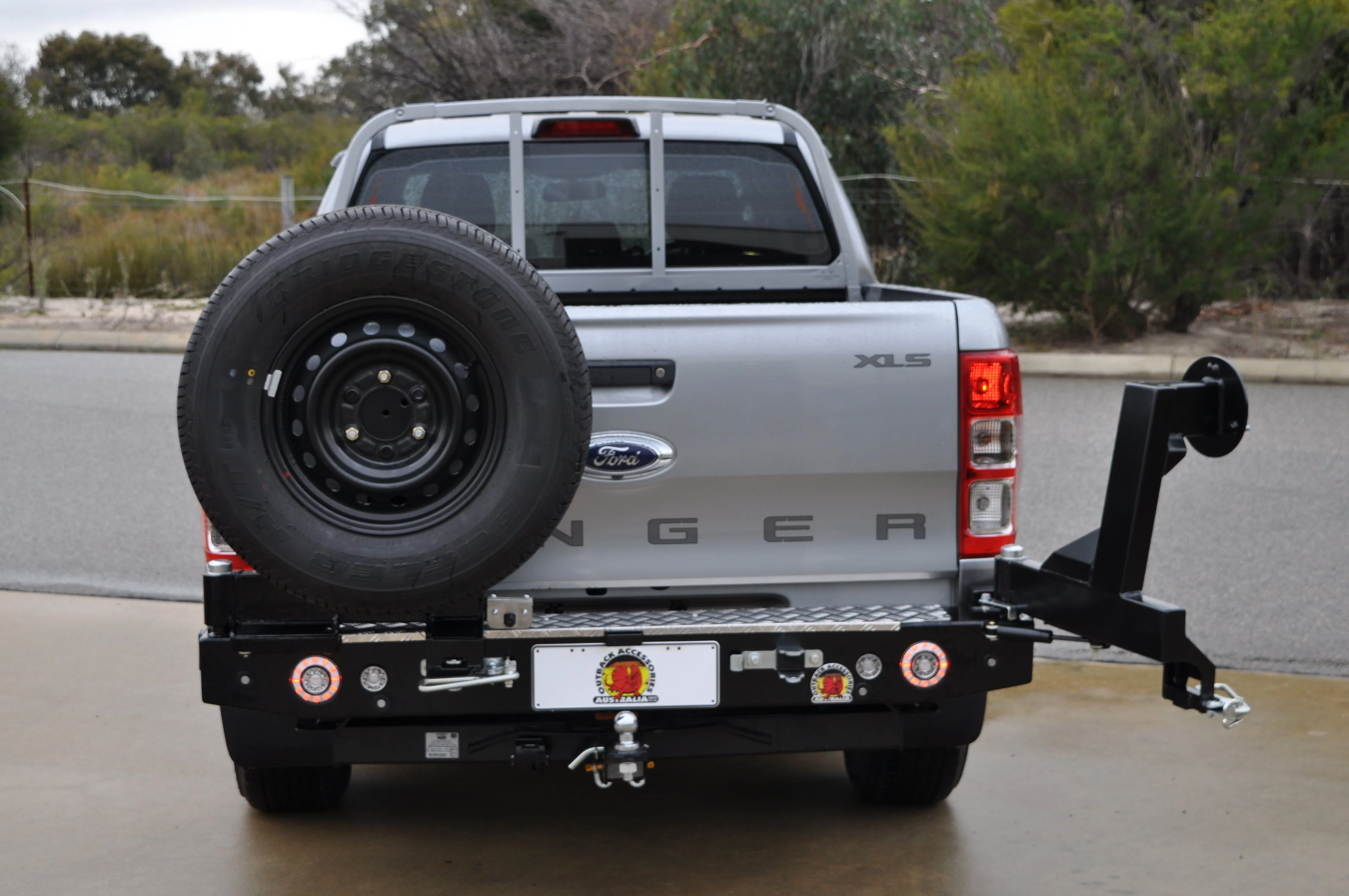 Ford Ranger (2018-2022) PX3 Outback Accessories Rear Bar (SKU: TWCFR2) - Image 3