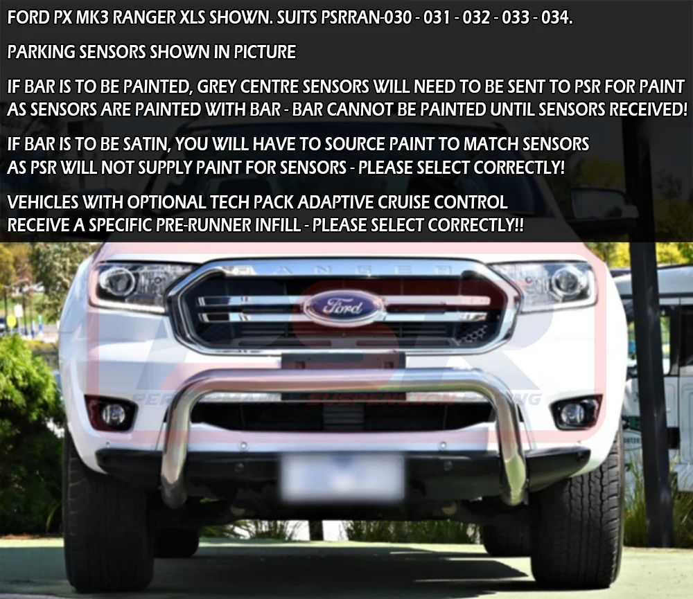Ford RANGER (8/2018 - ON) PX MK3 8/2018-ON Ambush Sheet Metal Hoop Bullbar - Image 13