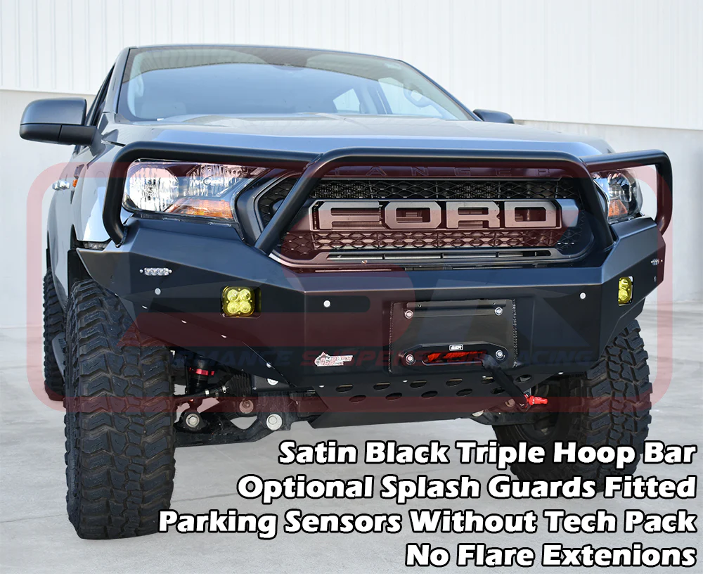 Ford RANGER (8/2018 - ON) PX MK3 8/2018-ON Ambush Triple Hoop Bullbar