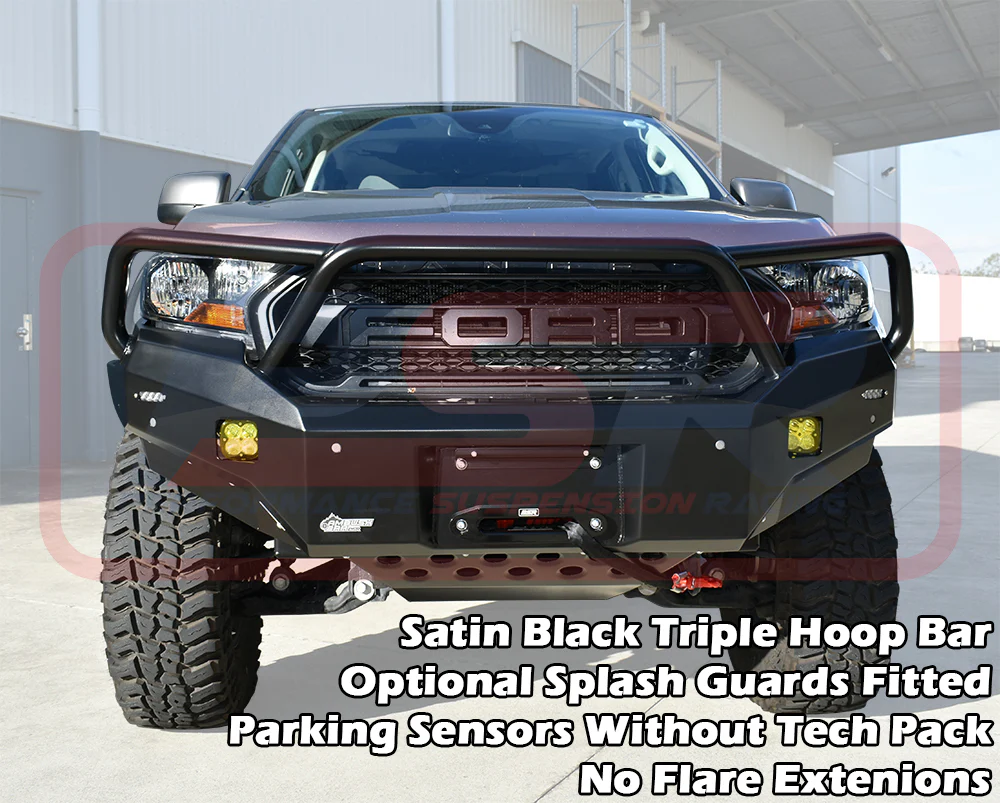 Ford RANGER (8/2018 - ON) PX MK3 8/2018-ON Ambush Triple Hoop Bullbar - Image 3