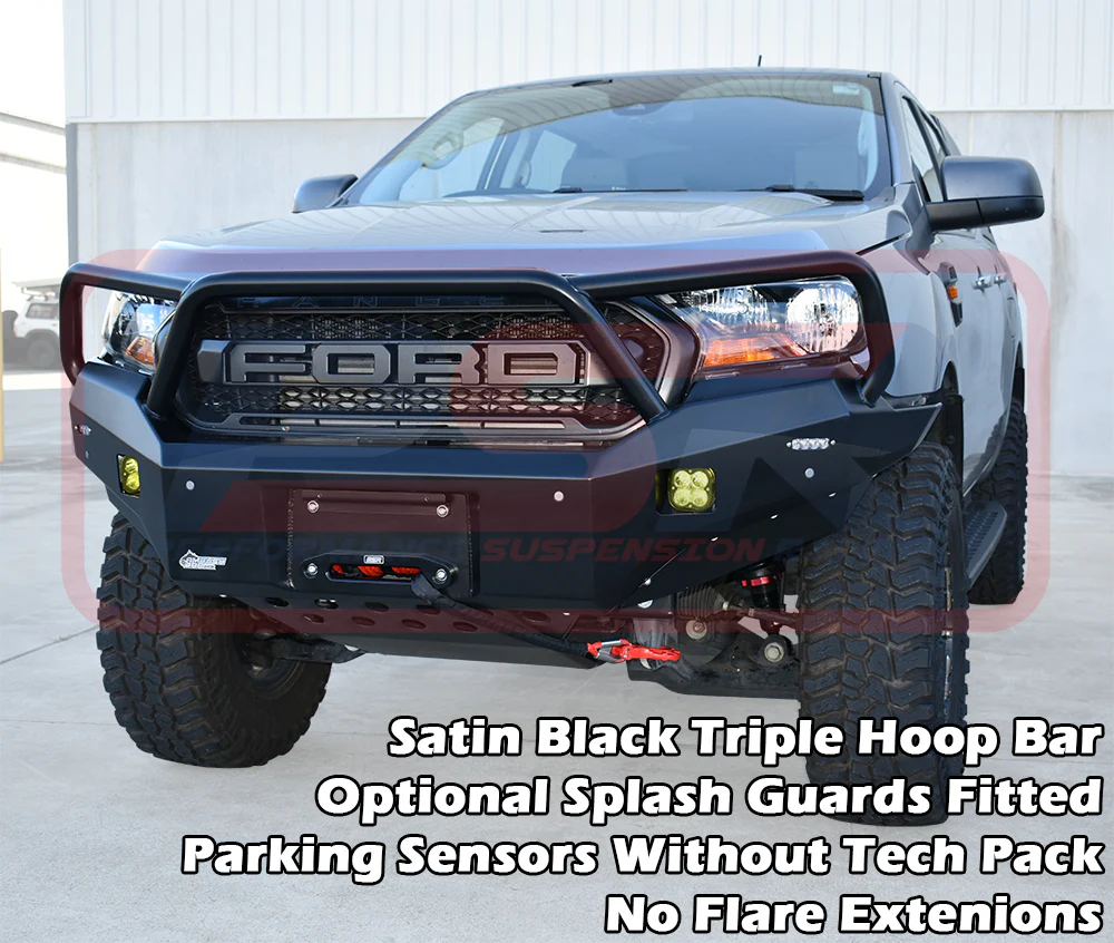 Ford RANGER (8/2018 - ON) PX MK3 8/2018-ON Ambush Triple Hoop Bullbar - Image 4