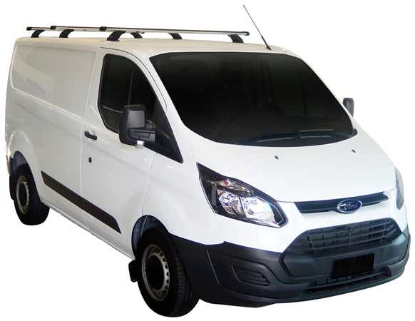 Ford Transit (2014-2022) Custom 4 Door Van 2014 - 2022 (Naked Roof) Yakima HD Through Bar Yakima Roof Rack