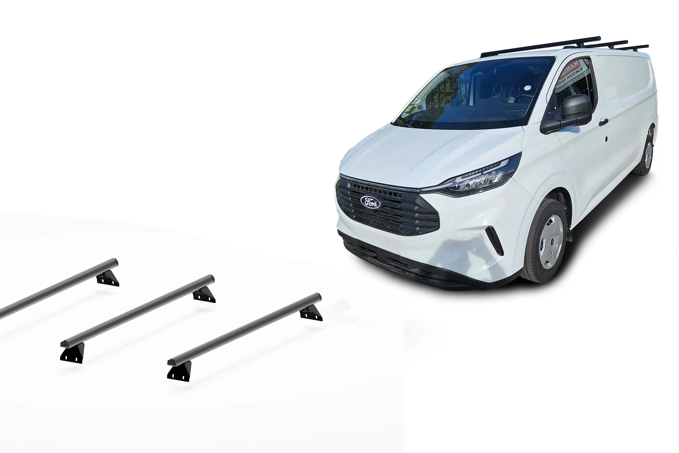 Ford Transit Custom LWB L/Roof (02/24 – Current) Trademax Crossbars x 3 Wedgetail