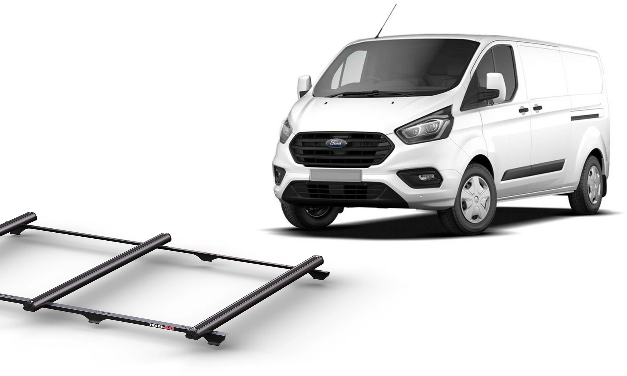 Ford Transit Custom SWB L/Roof (02/14 – 01/24) Trademax Crossbars x 3 Wedgetail