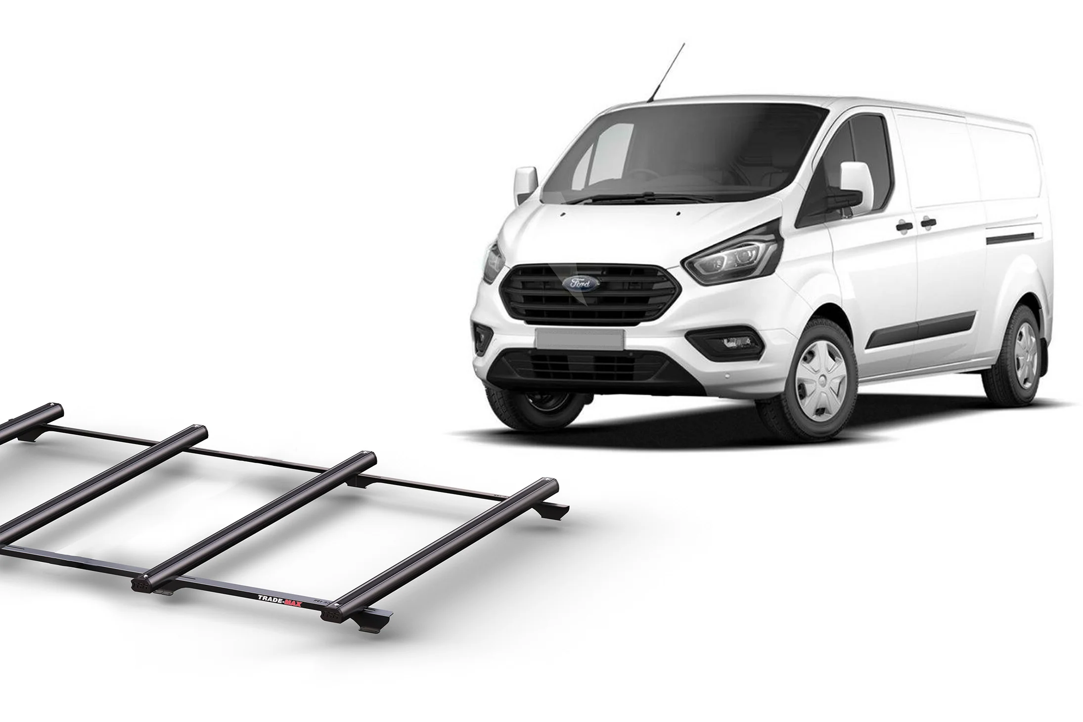 Ford Transit Custom SWB L/Roof (02/14 – 01/24) Trademax Crossbars x 4 Wedgetail