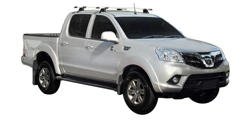 Foton Tunland (2012-2022) Double Cab 4 Door Ute 2012 - 2022 (Naked Roof) Aero ThruBar Yakima Roof Rack