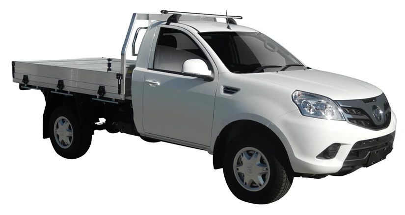 Foton Tunland (2012-2022) Single Cab 2 Door Ute Nov 2012 - 2022 (Naked Roof) Yakima HD Through Bar Yakima Roof Rack