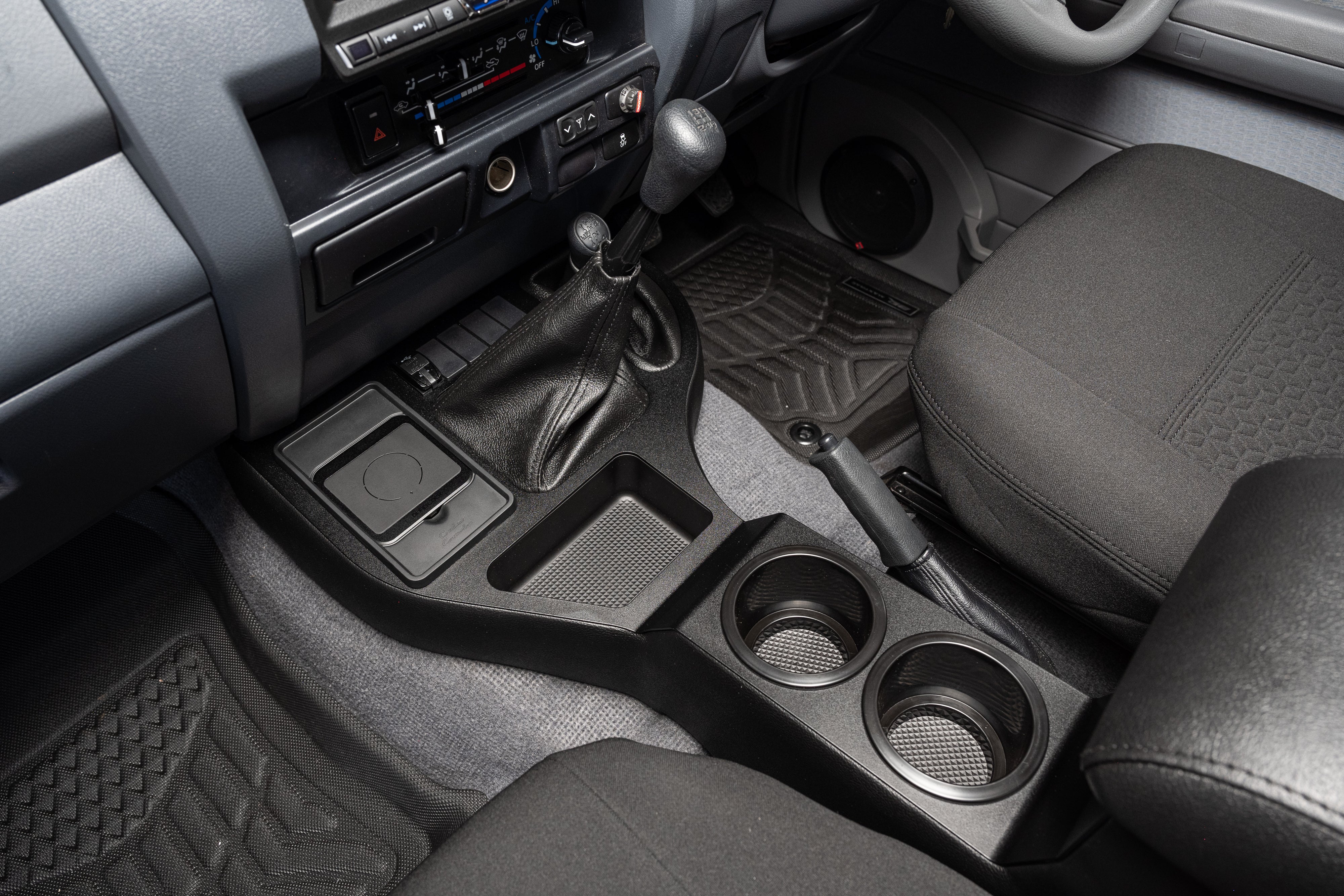 Toyota Landcruiser (2002-2025) 70 Series Full Length Centre Console – with Universal Wireless Phone Charger - Image 7