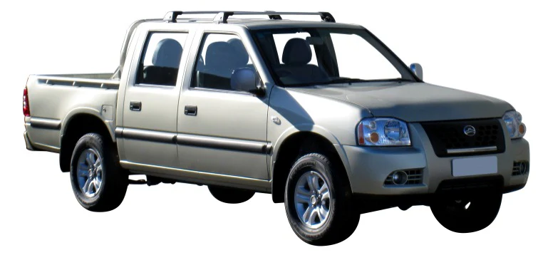 Great Wall (2009-2023) SA220 Double Cab 4 Door Ute Jun 2009 - 2023 (Naked Roof) Aero FlushBar Yakima Roof Rack