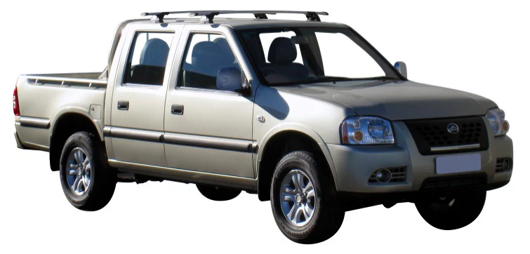 Great Wall (2009-2023) SA220 Double Cab 4 Door Ute Jun 2009 - 2023 (Naked Roof) Aero ThruBar Yakima Roof Rack