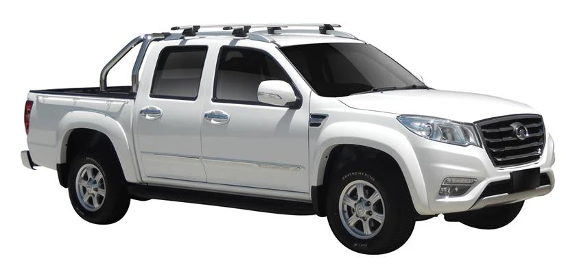 Great Wall (2016-2023) Steed Double Cab 4 Door Ute 2016 - 2023 (Raised Rails) Aero ThruBar Yakima Roof Rack