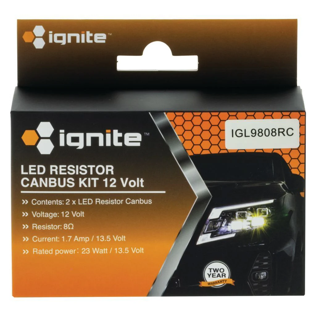 H8/H9/H11/H16/H27 RESISTOR CANBUS KIT 12V (PKT2)