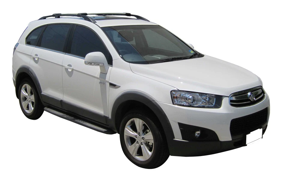 Holden Captiva (2006-2015) 7 5 Door SUV Oct 2006 - 2015 (Raised Rails) Aero RailBar Yakima Roof Rack