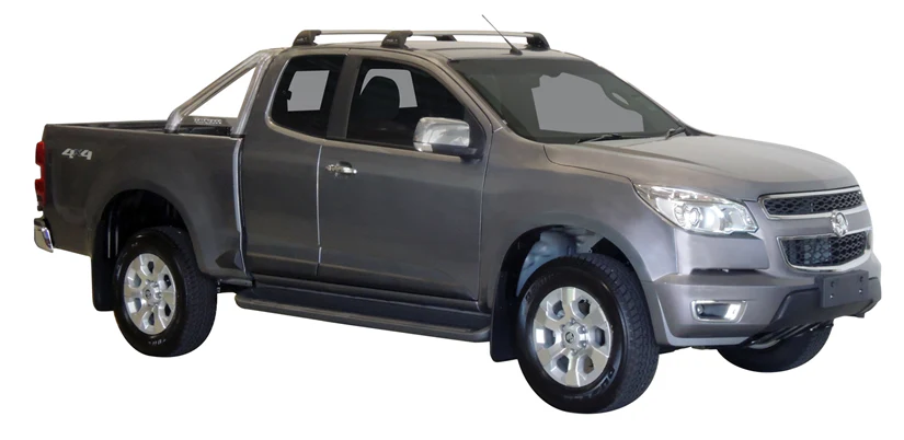 Holden Colorado (2012-2020) Space Cab 4 Door Ute 2012 - 2020 (Naked Roof) Aero FlushBar Yakima Roof Rack