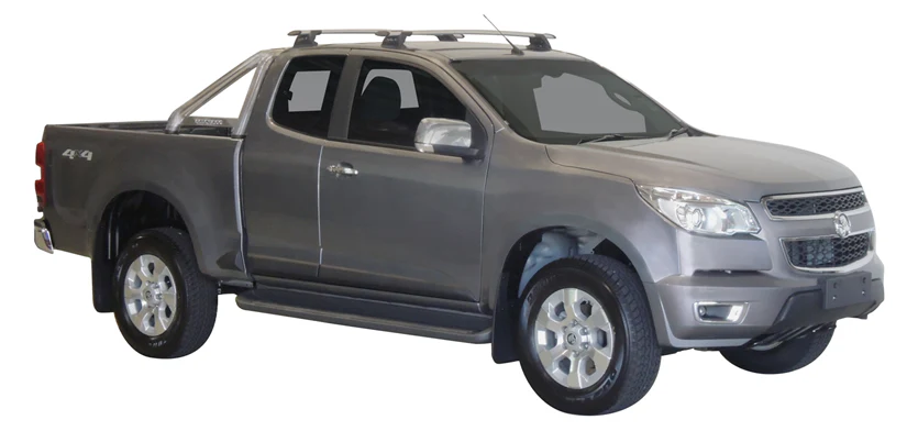 Holden Colorado (2012-2020) Space Cab 4 Door Ute 2012 - 2020 (Naked Roof) Aero ThruBar Yakima Roof Rack