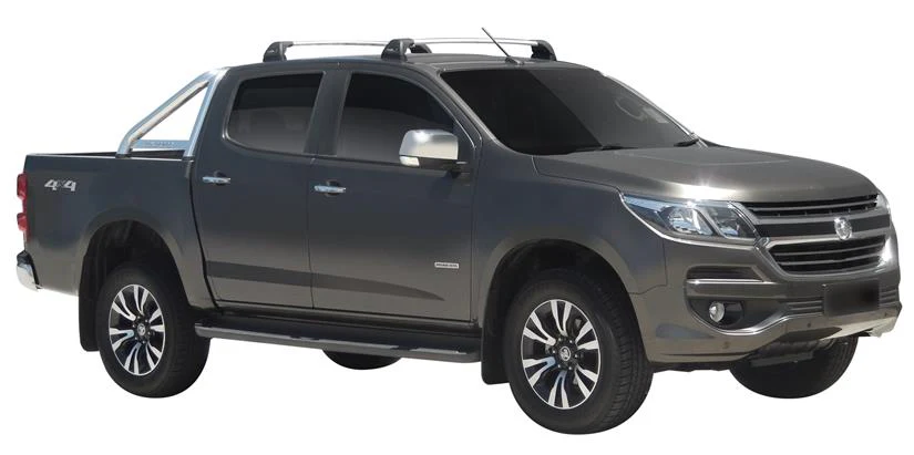 Holden Colorado (2016-2020) Crew Cab 4 Door Ute Oct 2016 - 2020 (Naked Roof) Aero FlushBar Yakima Roof Rack