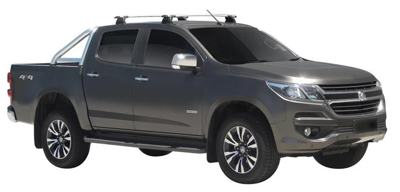 Holden Colorado (2016-2020) Crew Cab 4 Door Ute Oct 2016 - 2020 (Naked Roof) Aero ThruBar Yakima Roof Rack