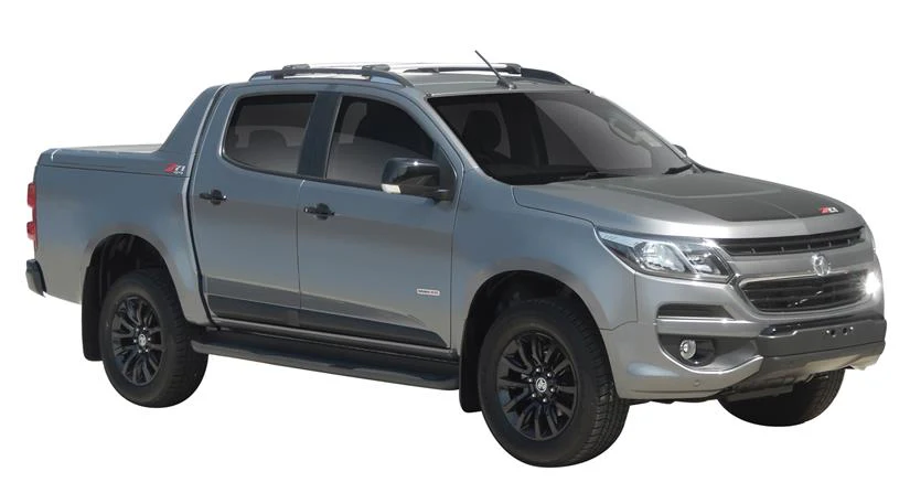 Holden Colorado (2016-2020) Z71 4 Door Ute Oct 2016 - 2020 (Raised Rails) Aero RailBar Yakima Roof Rack