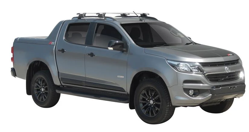 Holden Colorado (2016-2020) Z71 4 Door Ute Oct 2016 - 2020 (Raised Rails) Aero ThruBar Yakima Roof Rack