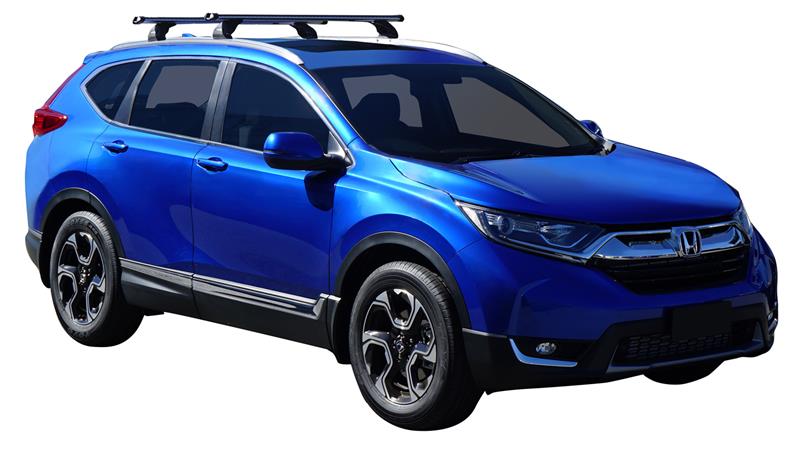 Honda CR-V (2017-2023) 5 Door SUV Jul 2017 - 2023 (Flush Rails) Yakima HD Through Bar Yakima Roof Rack