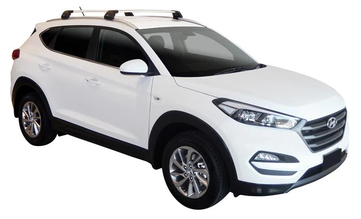 Hyundai Tucson (2015-2018) 5 Door SUV Aug 2015 - Jul 2018 (Flush Rails) Aero FlushBar Yakima Roof Rack