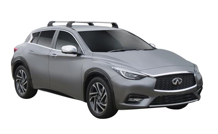 Infiniti Q30 (2015-2022) 5 Door Hatch 2015 - 2022 (Naked Roof) Aero FlushBar Yakima Roof Rack